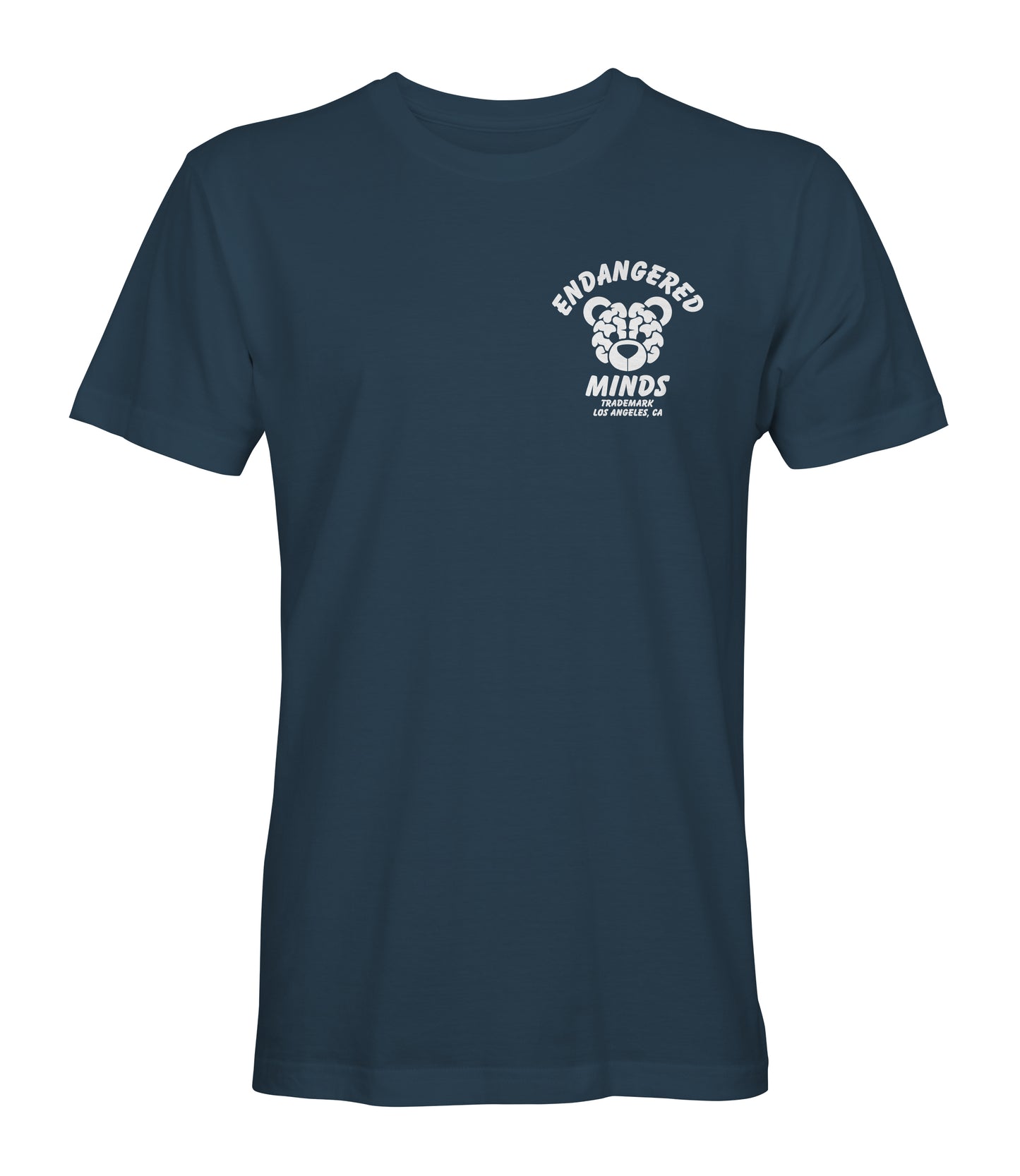 TRADEMARK TEE-PETROL BLUE/WHITE